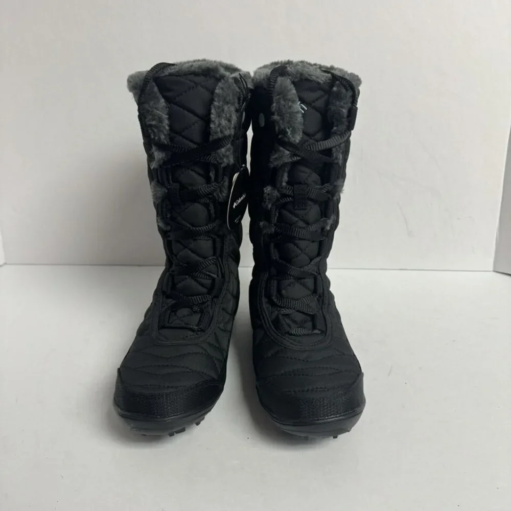 Columbia Youth Minx Mid III Waterproof Omni Heat Boot Black Size 1 M